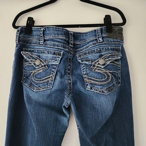 Silver Suki Surplus bootcut dark wash jeans womens size 32 30L - Picture 4 of 9